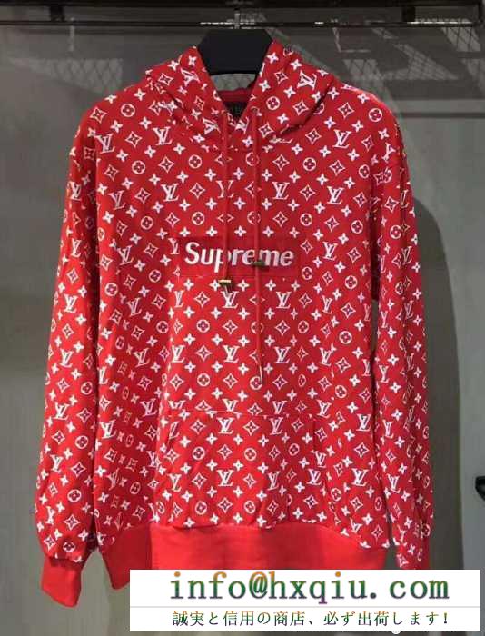  17ss supreme x lv デザイン性の高い シュプリーム supreme 2017春夏 パーカー