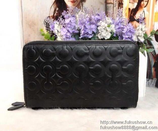 COACH 偽物 数量限定低価 コーチ 財布 レディース 長財布 ダブルファスナーウォレット レザー 本革 新作 ブラック ブラウン