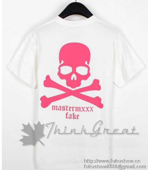 春夏お得大人気Mastermin Japan マスターマインドジャパン コピー ロゴ スカル プリント カットソー 半袖 Tシャツ 2色可選