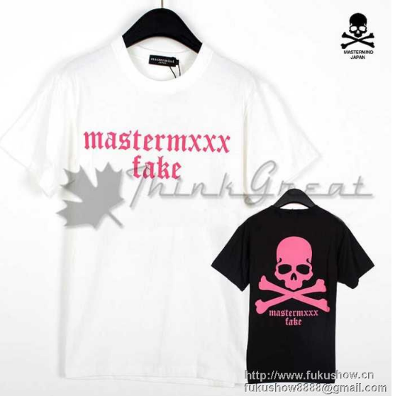 春夏お得大人気Mastermin japan マスターマインドジャパン コピー ロゴ スカル プリント カットソー 半袖 tシャツ 2色可選