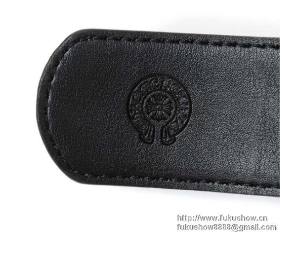 新作入荷人気CHROME HEARTS クロムハーツ クラシック オーバルクロス バックル レザー ベルト 本革 レザー ビジネスベルト