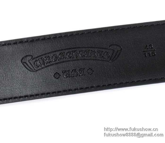 新作入荷人気CHROME HEARTS クロムハーツ クラシック オーバルクロス バックル レザー ベルト 本革 レザー ビジネスベルト