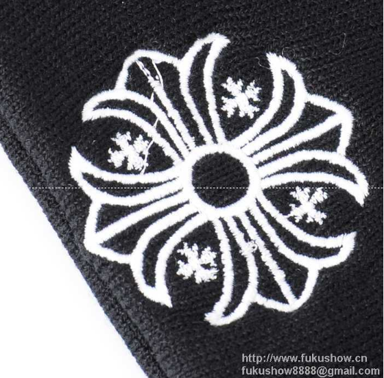 品質保証低価CHROME HEARTS クロムハーツ ニット帽 ブラック CHクロスロゴ 2238-304-4100 無地 コットン 男女兼用