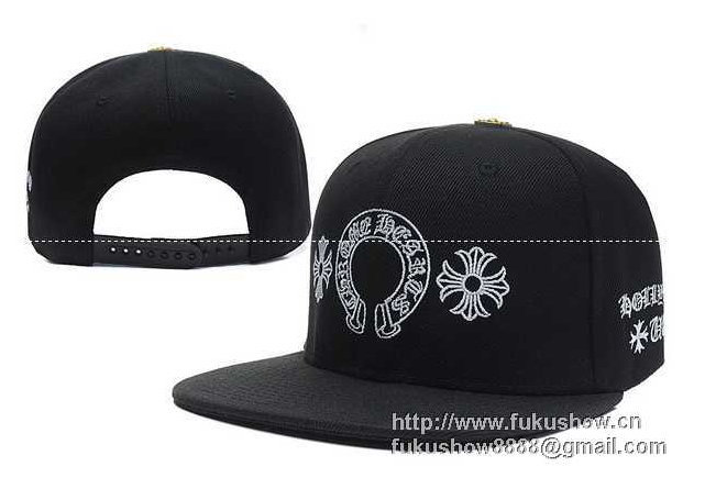 人気定番安いCHROME HEARTS クロムハーツ ベースボールキャップ ホースシュー&プラス 白刺繍 メンズ レディース 帽子