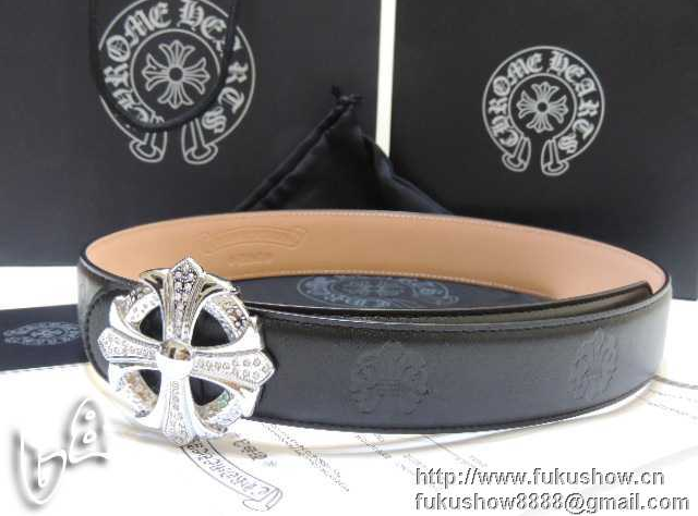 爆買い新品CHROME HEARTS クロム ハーツ コピー クロスバックル 牛革 革ベルト エレガント 耐久 丈夫 ビジネス 通勤