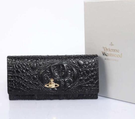 VIVIENNE WESTWOOD 財布 ゴールドロゴ 2017新作 ヴィヴィアン ウエストウッド レザー 二つ折り長財布 ロングウォレット ブラック 人気 シンプル