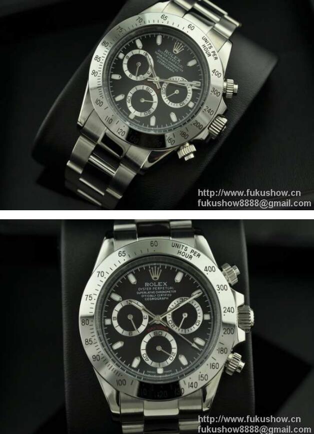 超激得品質保証 ROLEX 時計 ロレックス デイトナ DAYTONA メンズ 時計 自動巻き 男性用腕時計 黒文字盤 夜光効果 2018春夏 ステンレス 人気