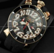 品質保証定番GaGa MILANO ガガミラノ クロノ 48MM 6050.8 日付表示 6針クロノグラフ 日本製クオーツ 腕時計 プレゼント