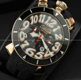 品質保証定番GaGa MILANO ガガミラノ クロノ 48MM 6050.8 日付表示 6針クロノグラフ 日本製クオーツ 腕時計 プレゼント