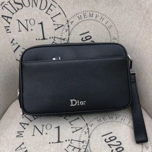 ディオール クラッチバッグ メンズ 上品な質感で大絶賛 DIOR コピー ブラック レザー トレンド カジュアル 通販 最安値