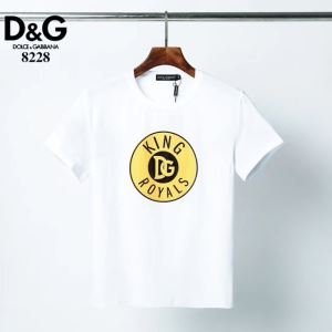 2色可選 着こなしのアクセントになる ドルチェ＆ガッバーナ Dolce&Gabbana 半袖Tシャツ 肌の色を綺麗に見せる