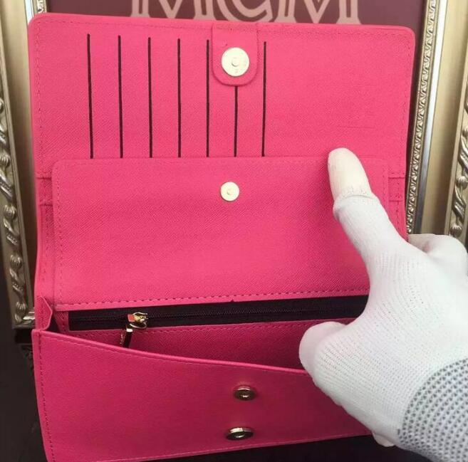 限定セール新作登場 mcm 財布 エムシーエム 長財布 ピンク ウォレットレディース レザー 財布 スバイク 本革 ショルダーバッグ