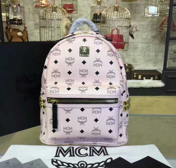 MCMエムシーエム リュック コピーmmk8ave37ep001バックパックさり気ないスタッズレディースバッグ8色可選スモールサイズ